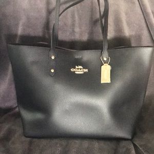 Coach large black tote
